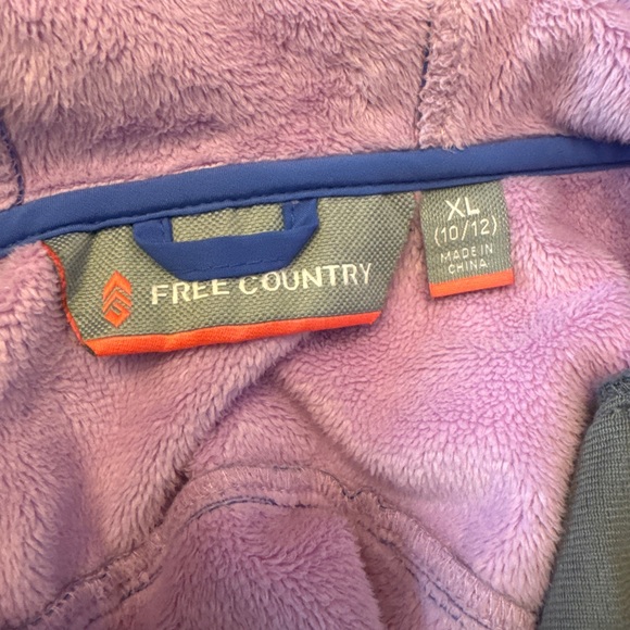 Free Country Kids Swim Blue and Pink Hooded Jacket XL (10-12) - Picture 5 of 5